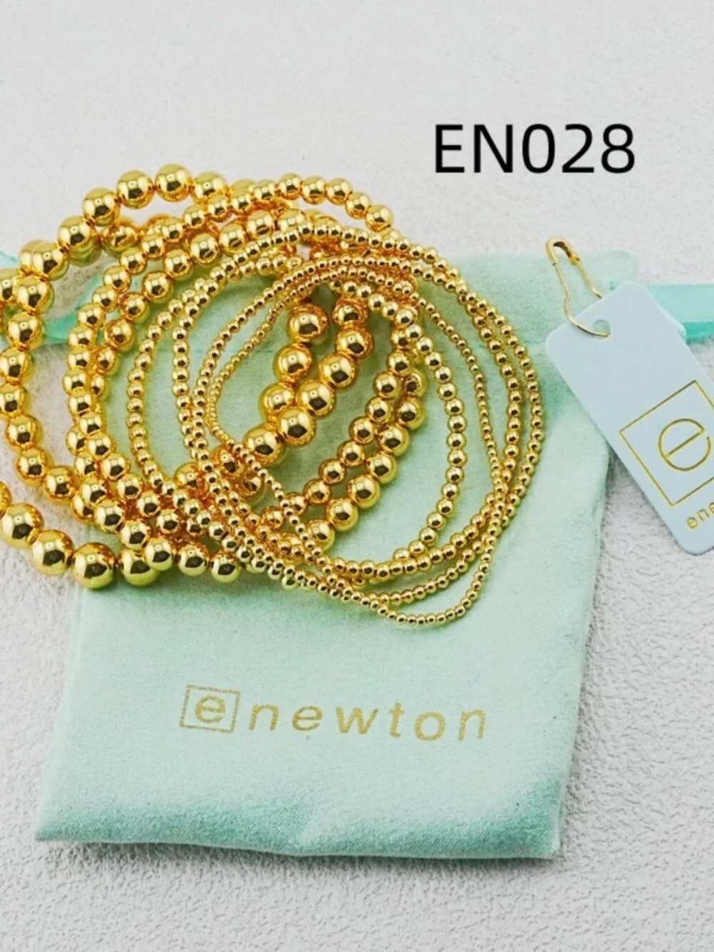 Enewton Gold Eight-Piece Bracelet Set